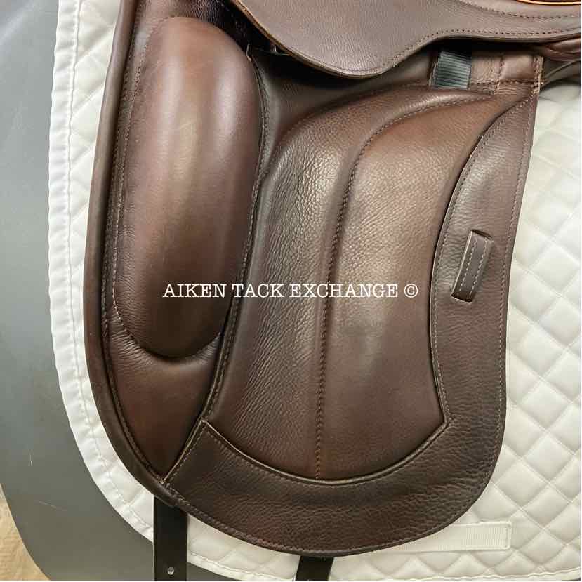 2021 Custom Saddlery Everest Monoflap Dressage Saddle, 18" Seat, Short Flap, Adjustable Tree, Wool Flocked Panels