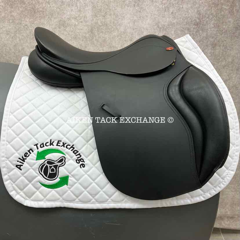 Jeffries XP GP All Purpose Jump Saddle, 17.5" Seat, Extra Wide Tree, Wool Flocked Panels