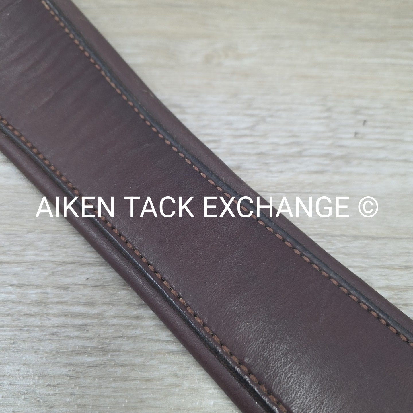 HFP Leather Girth with Single End Elastic, Brown, 54"