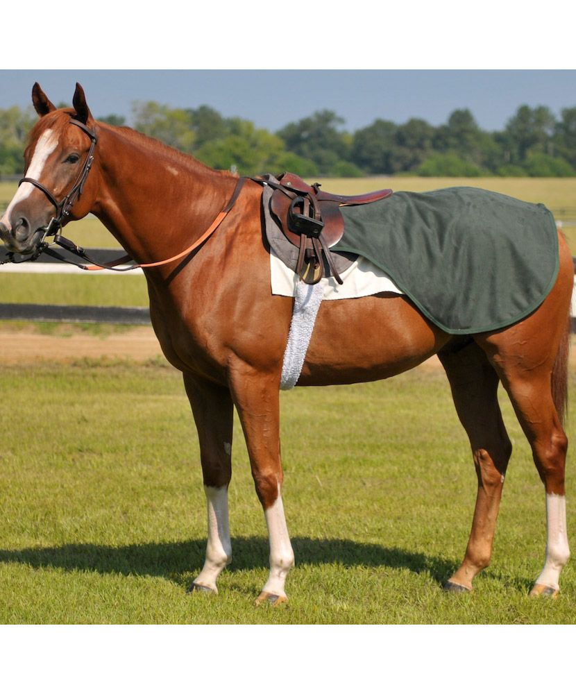 Fenwick Equestrian EquSuede Quarter Sheet, Hunter Green, Size M, Brand New
