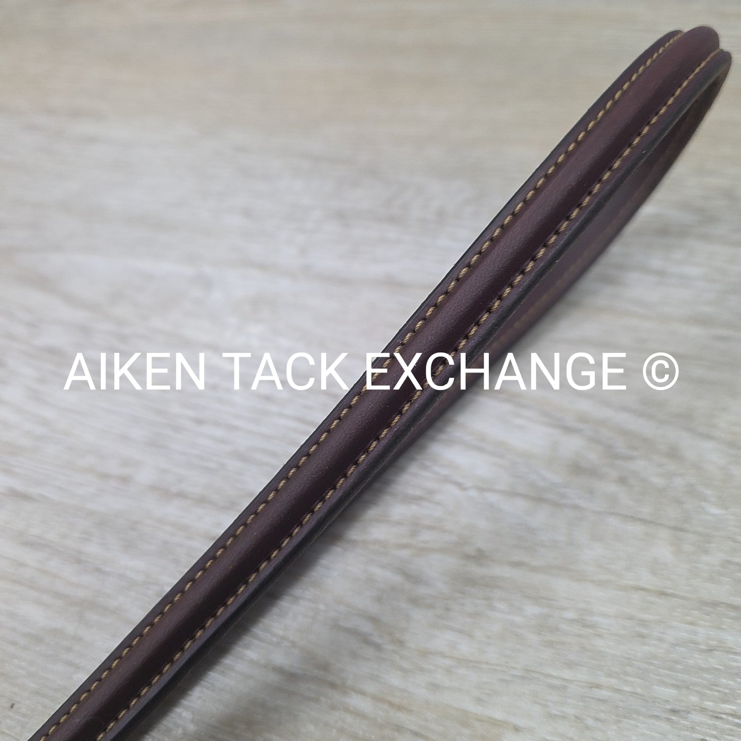 Fancy Stitched Raised Standing Martingale. Brown, Size Full