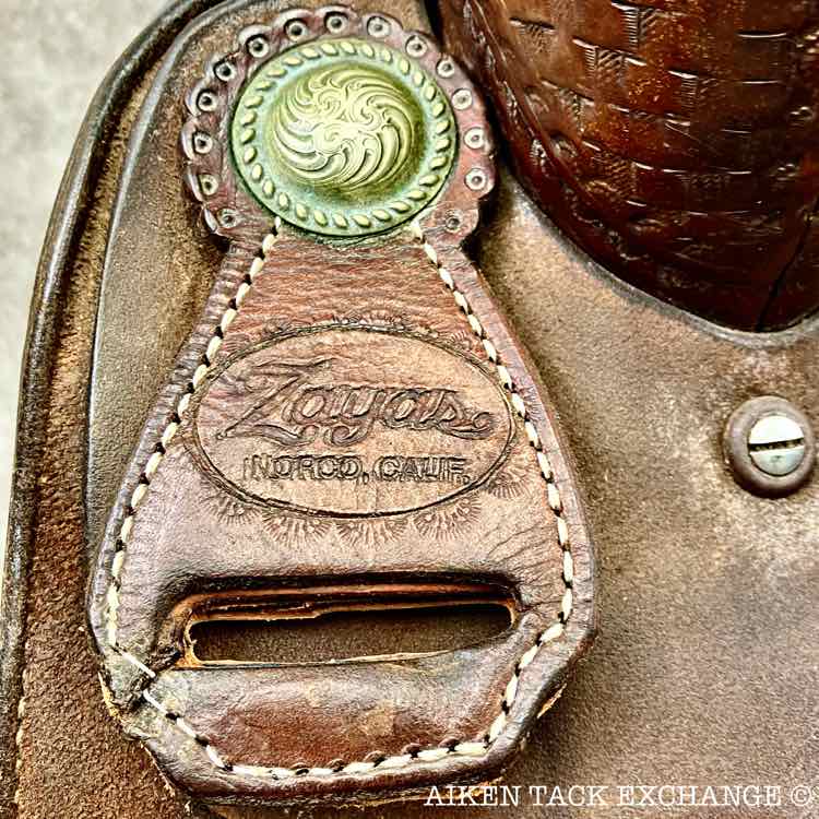 Zayas Western Saddle, 17" Seat, Wide Tree - Full QH Bars