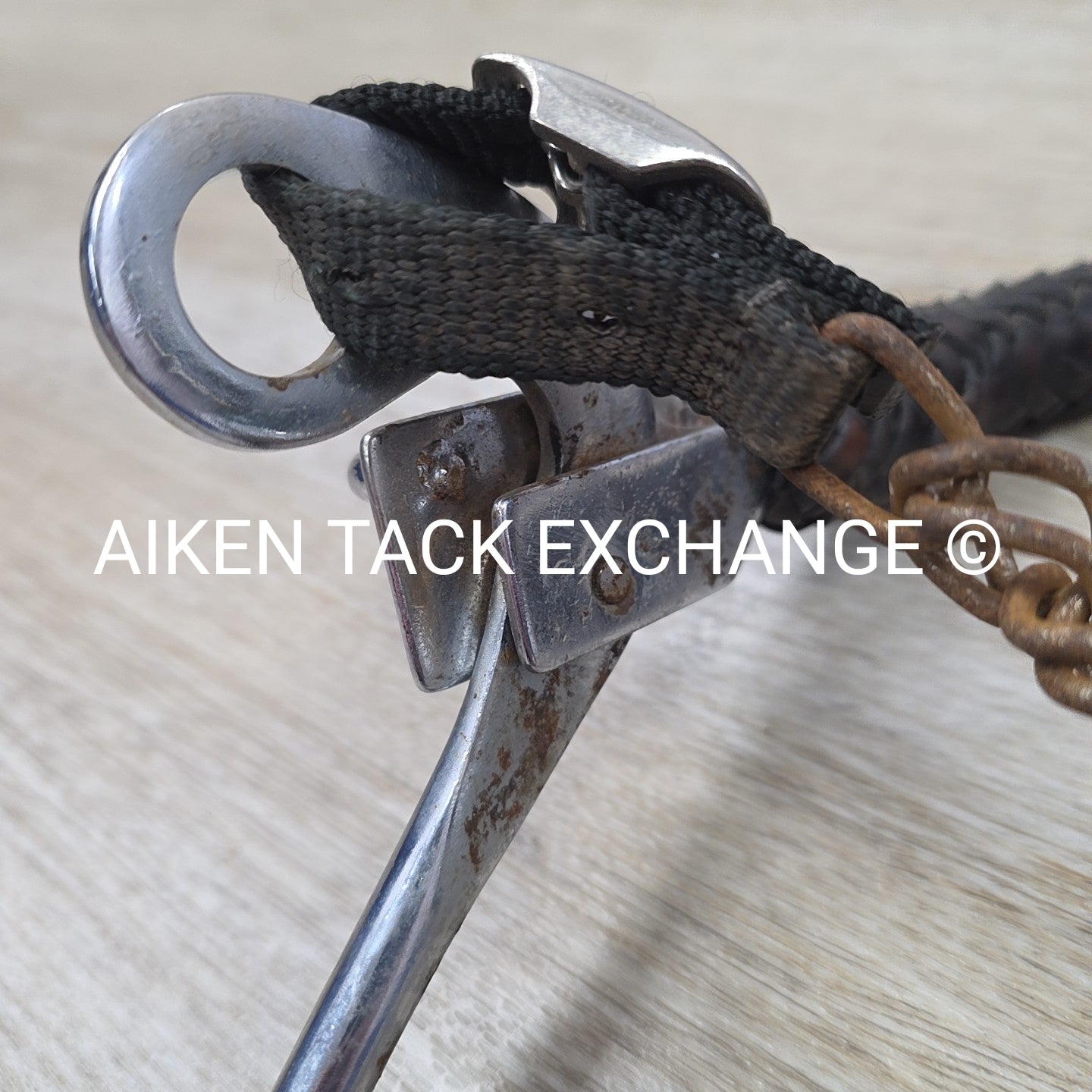 Mechanical Hackamore with Braided Nose