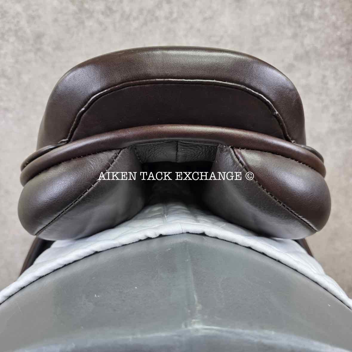 George Gullikson by Ryder Close Contact Jump Saddle, 17.5" Seat, Medium Tree, Wool Flocked Panels