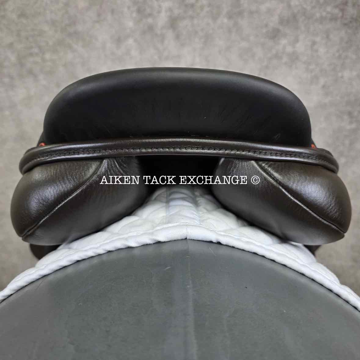 2019 Custom Saddlery Monte Carlo Monoflap Jump Saddle, 17.5" Seat, Adjustable Tree, Wool Flocked Panels