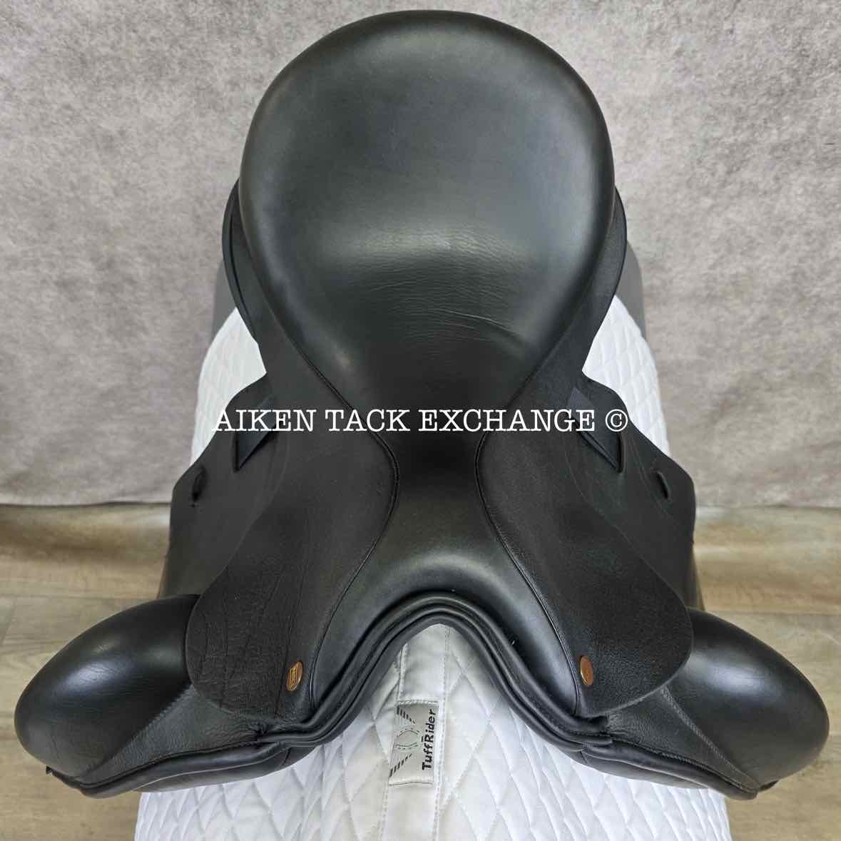 NSC Rhomeo Monoflap Dressage Saddle, 18" Seat, MW/W Tree, Wool Flocked Panels