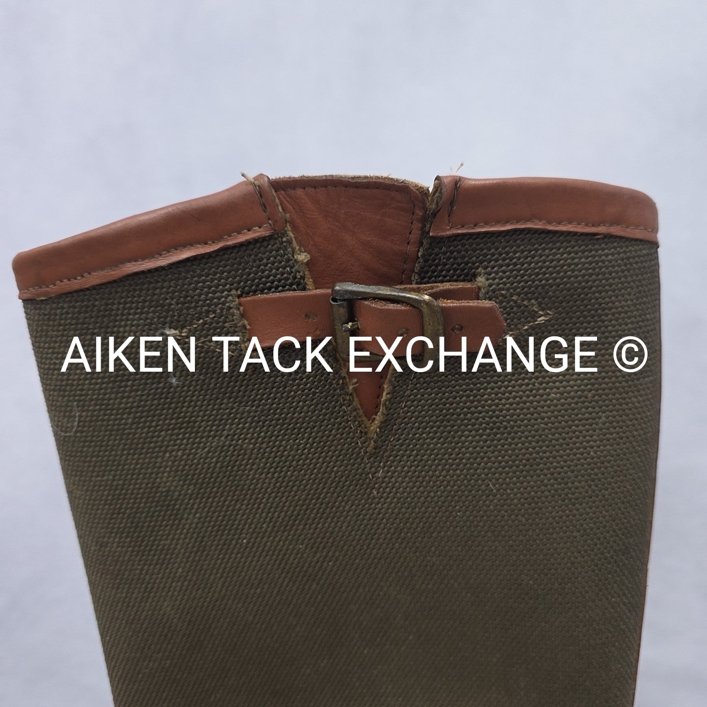 Chippewa Snake Proof Pull On Leather Buckle Boots, Size 8.5