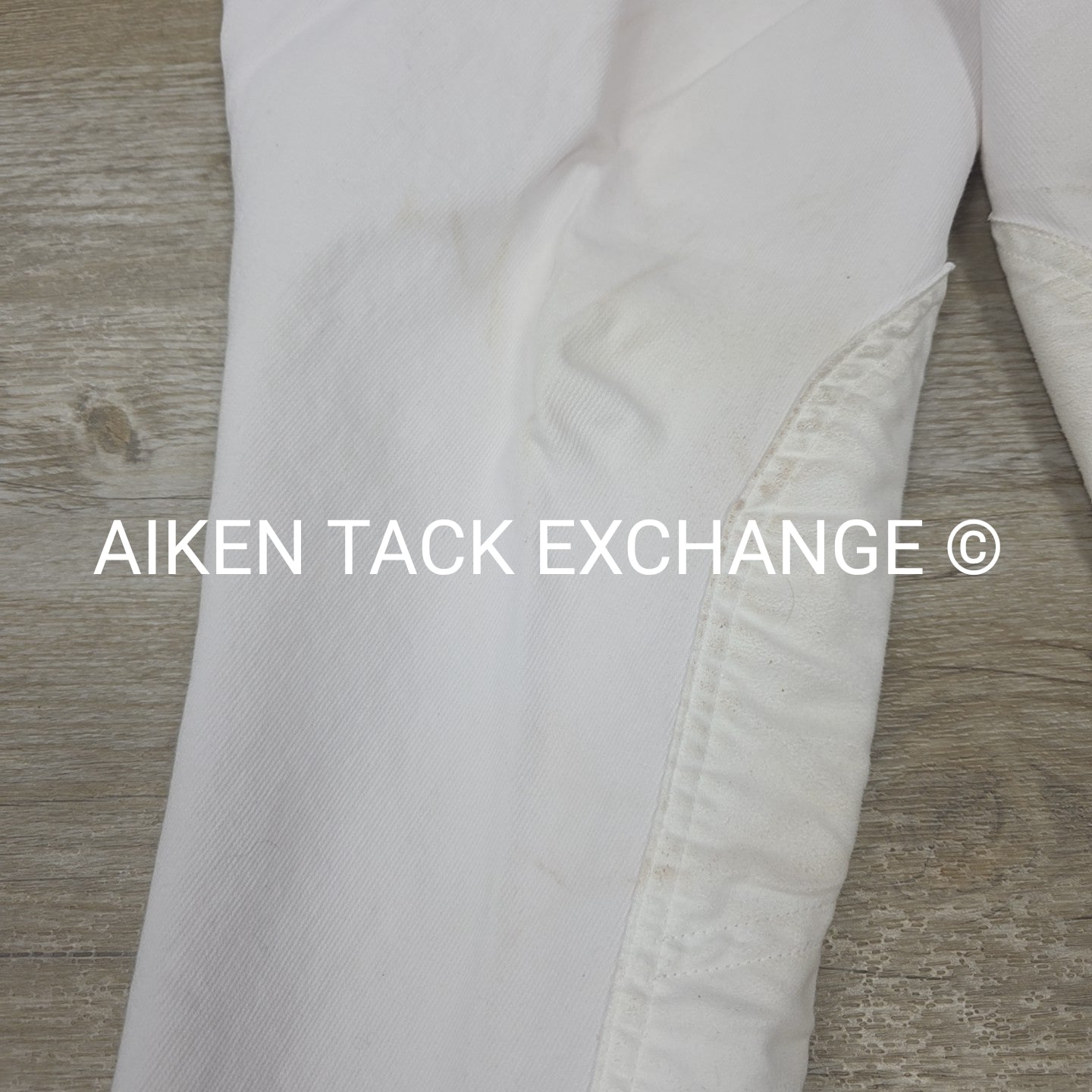 TuffRider Front Zip Cotton Knee Patch Breeches, Men's 34