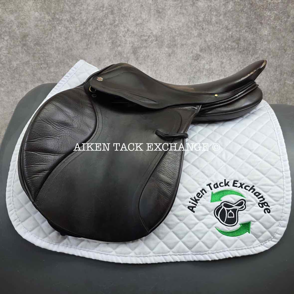 Albion Kontact Pro H/J Jewell Jump Saddle, 17.5" Seat, Medium Tree, Wool Flocked Panels