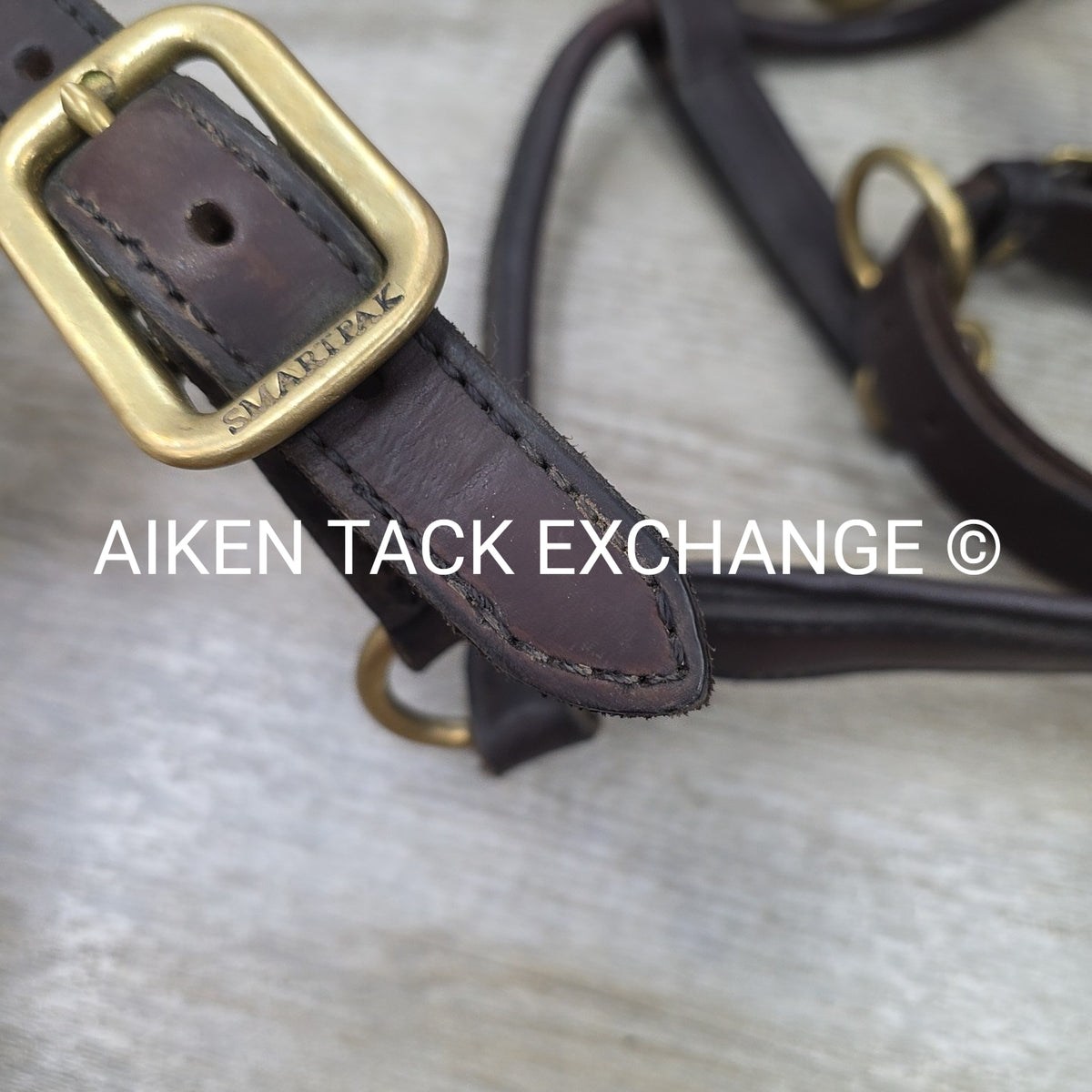 SmartPak Soft Padded Leather Halter, Brown, Oversize