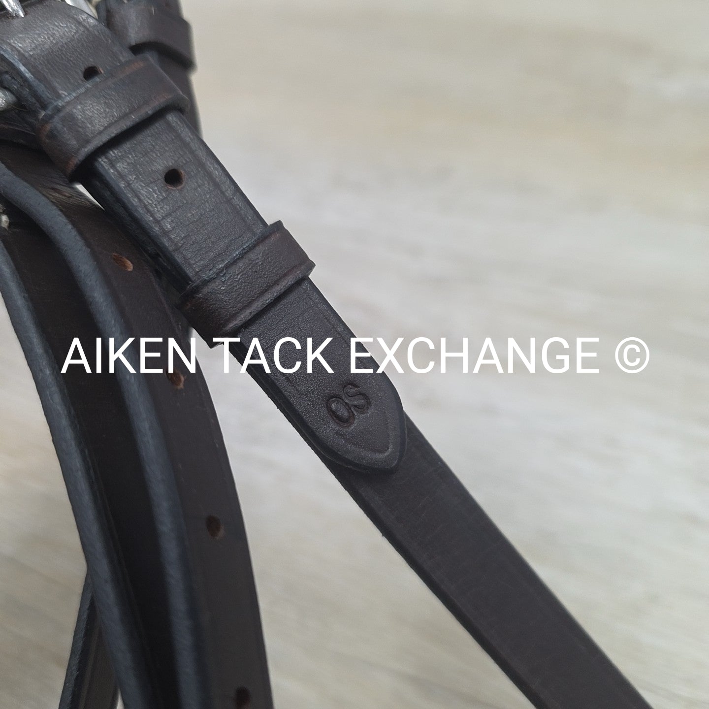 Fancy Stitched Bridle with Matching Reins, Brown, Oversize