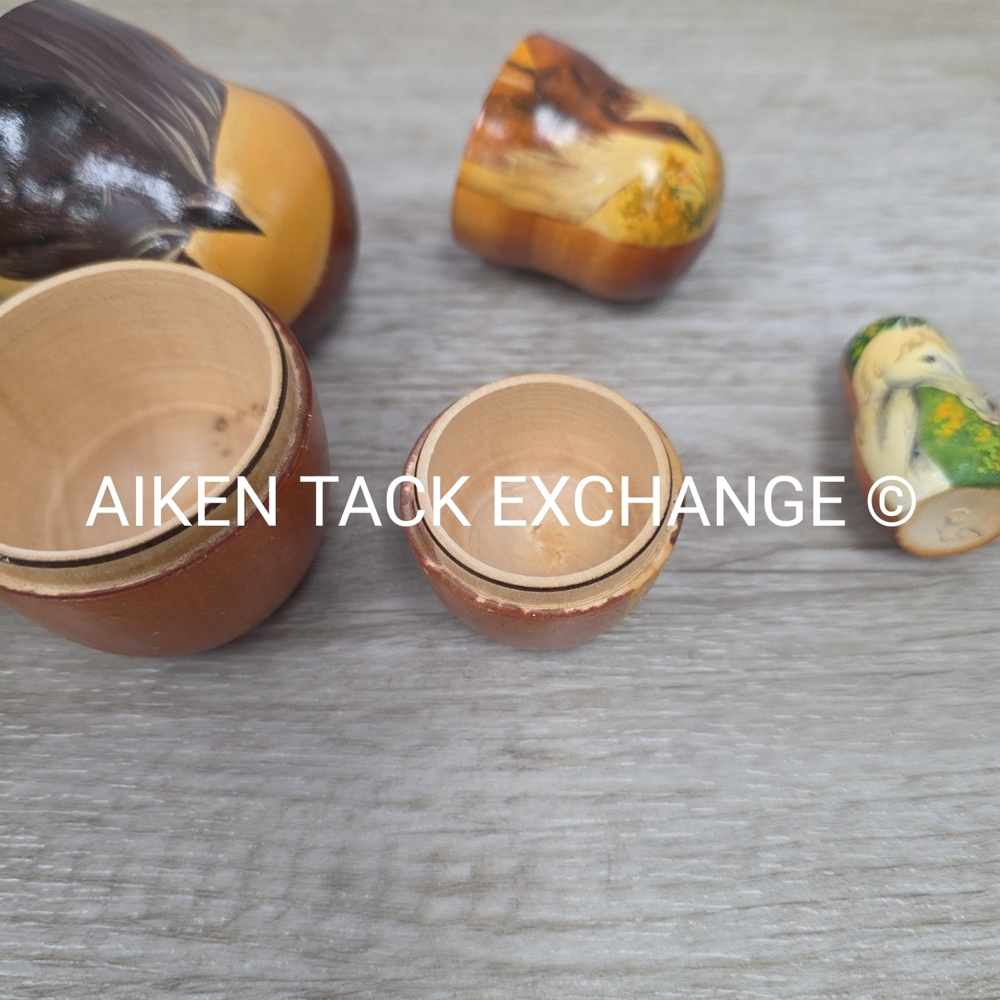 Matryoshka Nesting Dolls with Horse Design