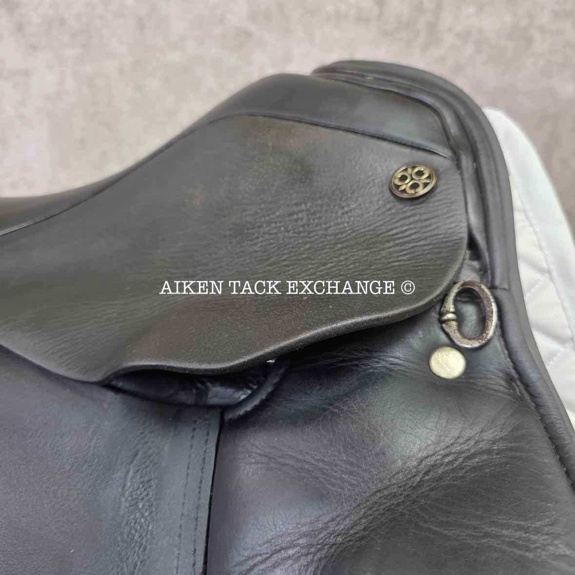 2006 Trilogy Verago Elite Dressage Saddle, 18.5" Seat, Wide Tree, Wool Flocked Panels