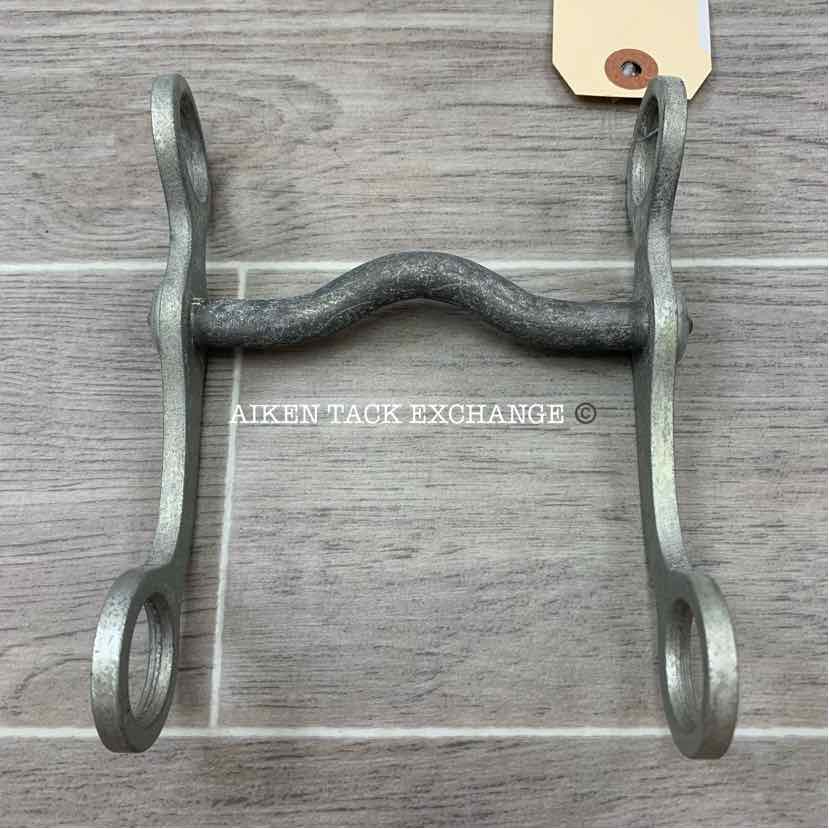 Aluminum Mullen Mouth Shank Bit 4.5"