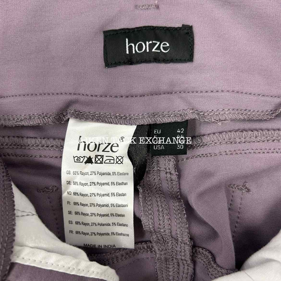 Horze Tara Silicone Grip Knee Patch Breeches, Women's 30