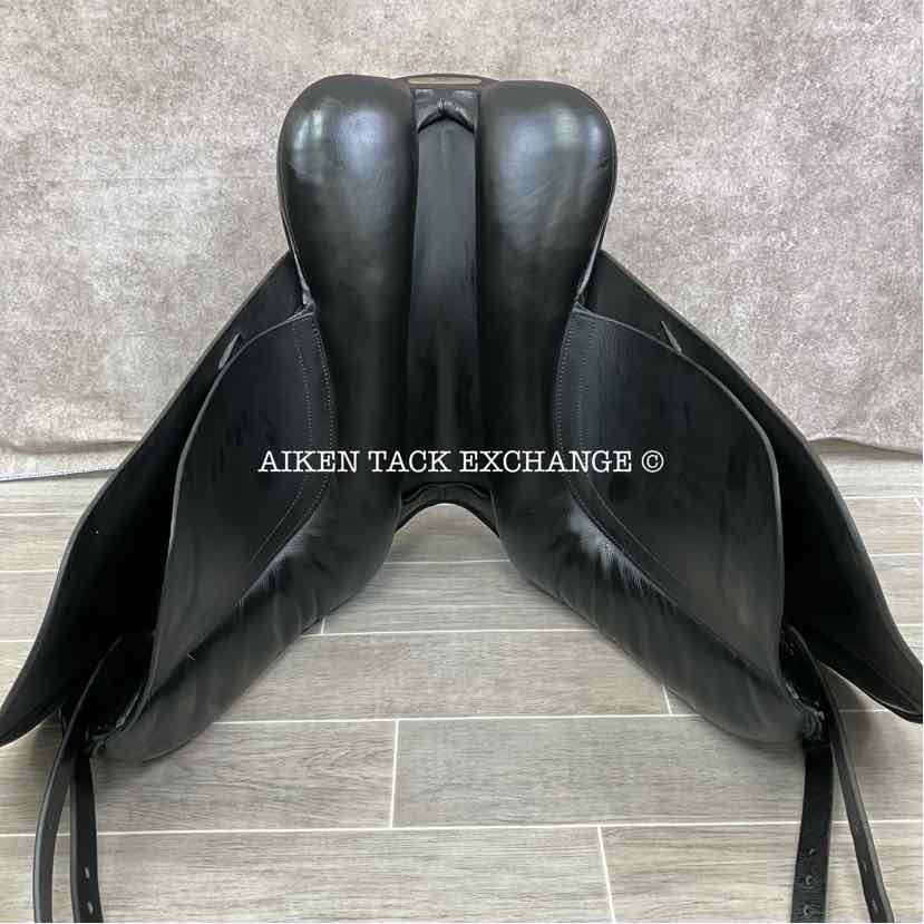 2013 Black Country Eloquence Dressage Saddle, 19" Seat, Extra Wide Freedom Hoop Tree, Wool Flocked Panels