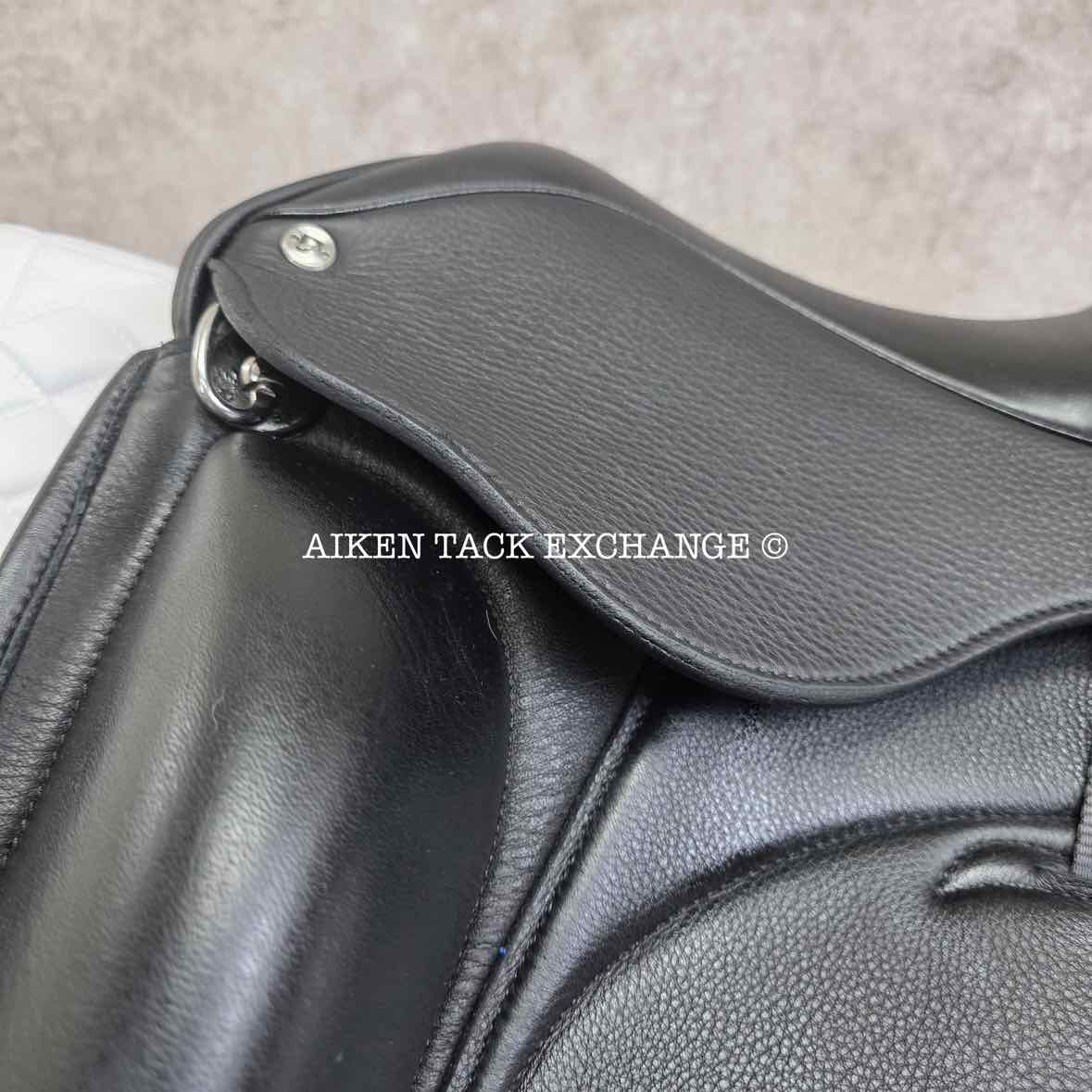 2024 Envy by Custom Saddlery Aurora Monoflap Dressage Saddle, 17.5" Seat, Adjustable Tree, Wool Flocked Panels