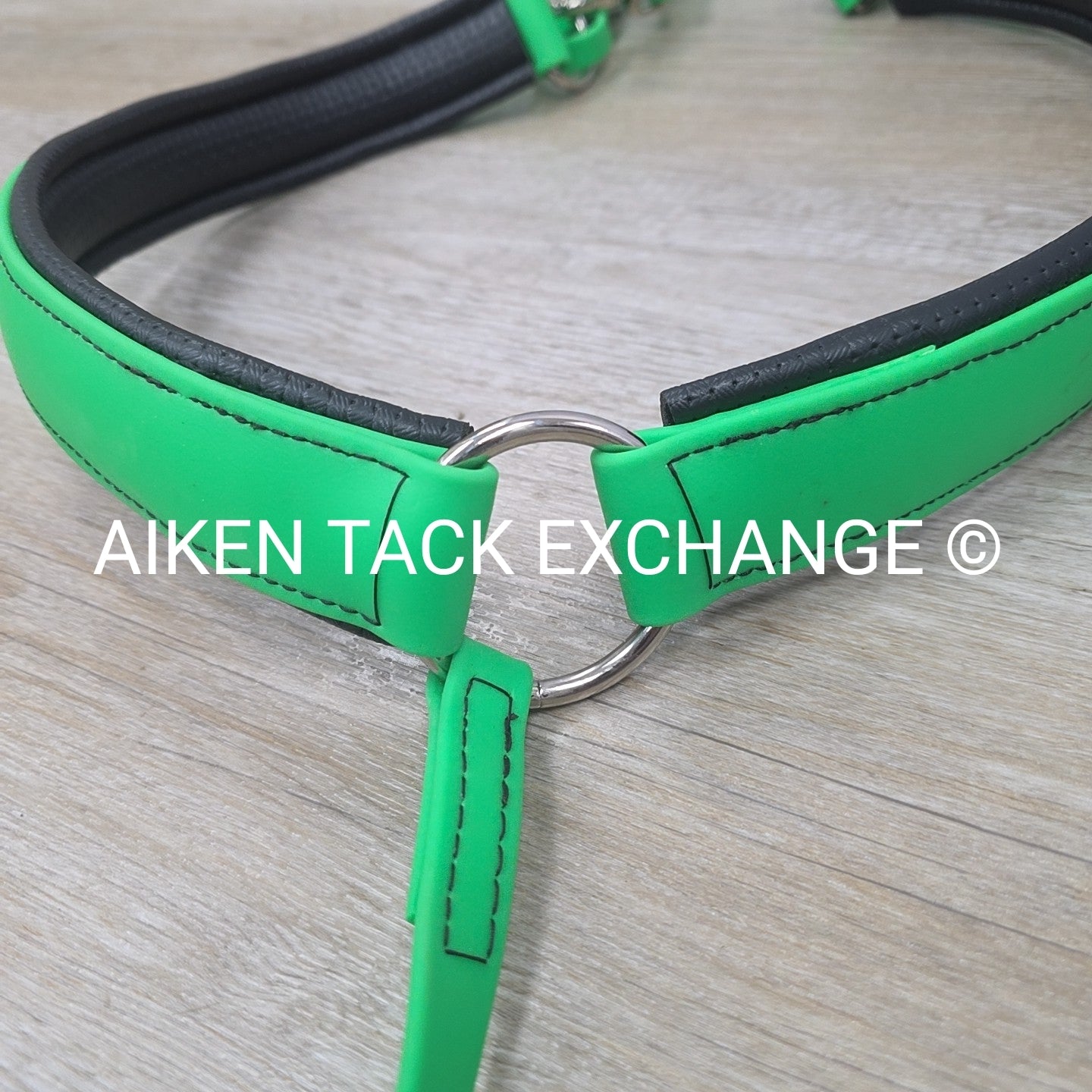 Biothane Bitless Bridle with Reins & Breastplate, Green, Size Full