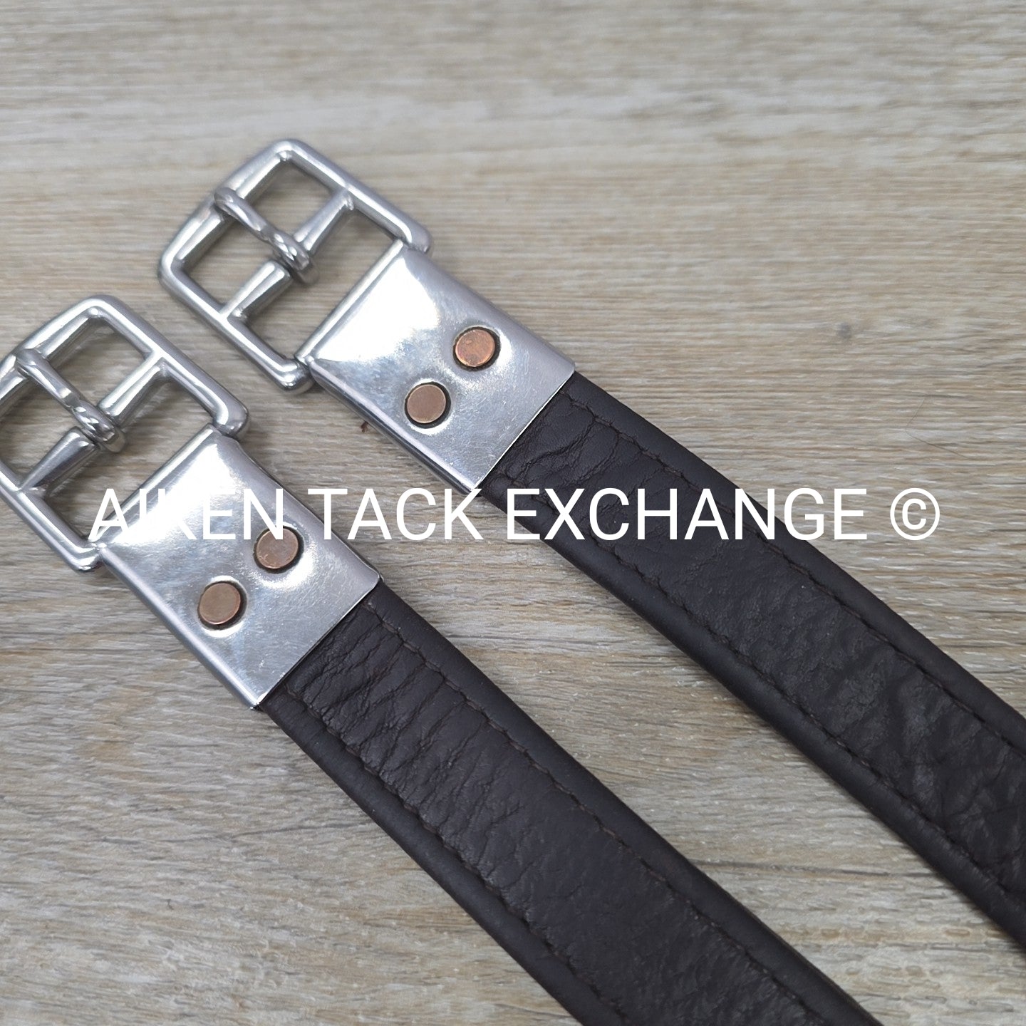 M. Toulouse Lined Stirrup Leathers, Brown, 54"