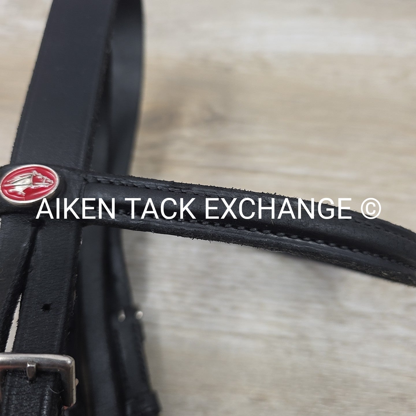 Courbette Plain Bridle Bridle, No Reins, Black, Size Full