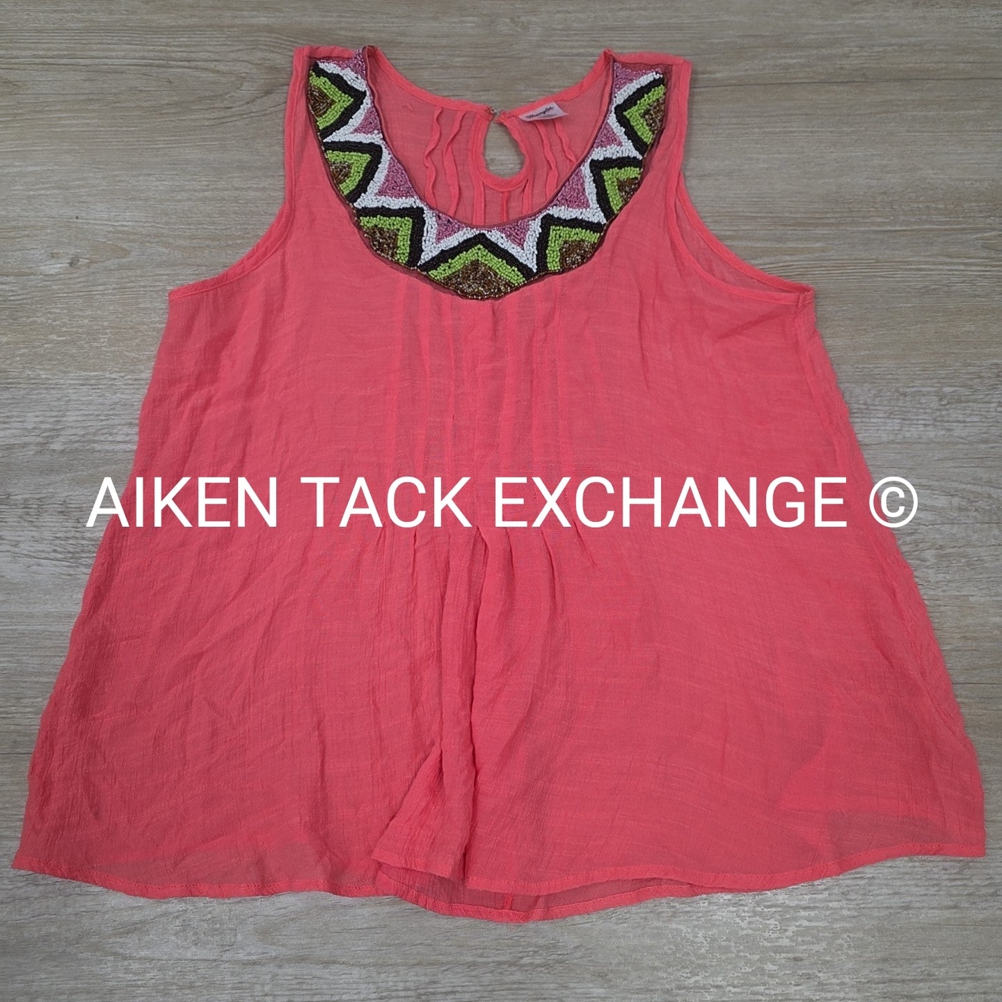 Wrangler Beaded Tank Top, Size Large