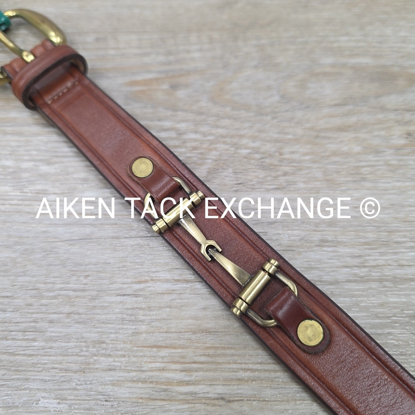 Tory Leather Snaffle Bit Belt, Brown, 26