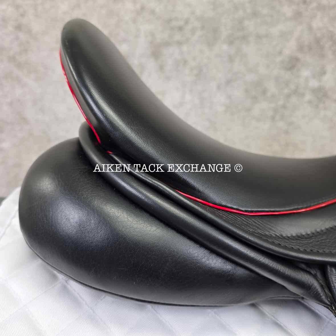 2018 County Perfection "E" Monoflap Dressage Saddle, 17" Seat, Narrow Tree, Wool Flocked Skid Row Panels