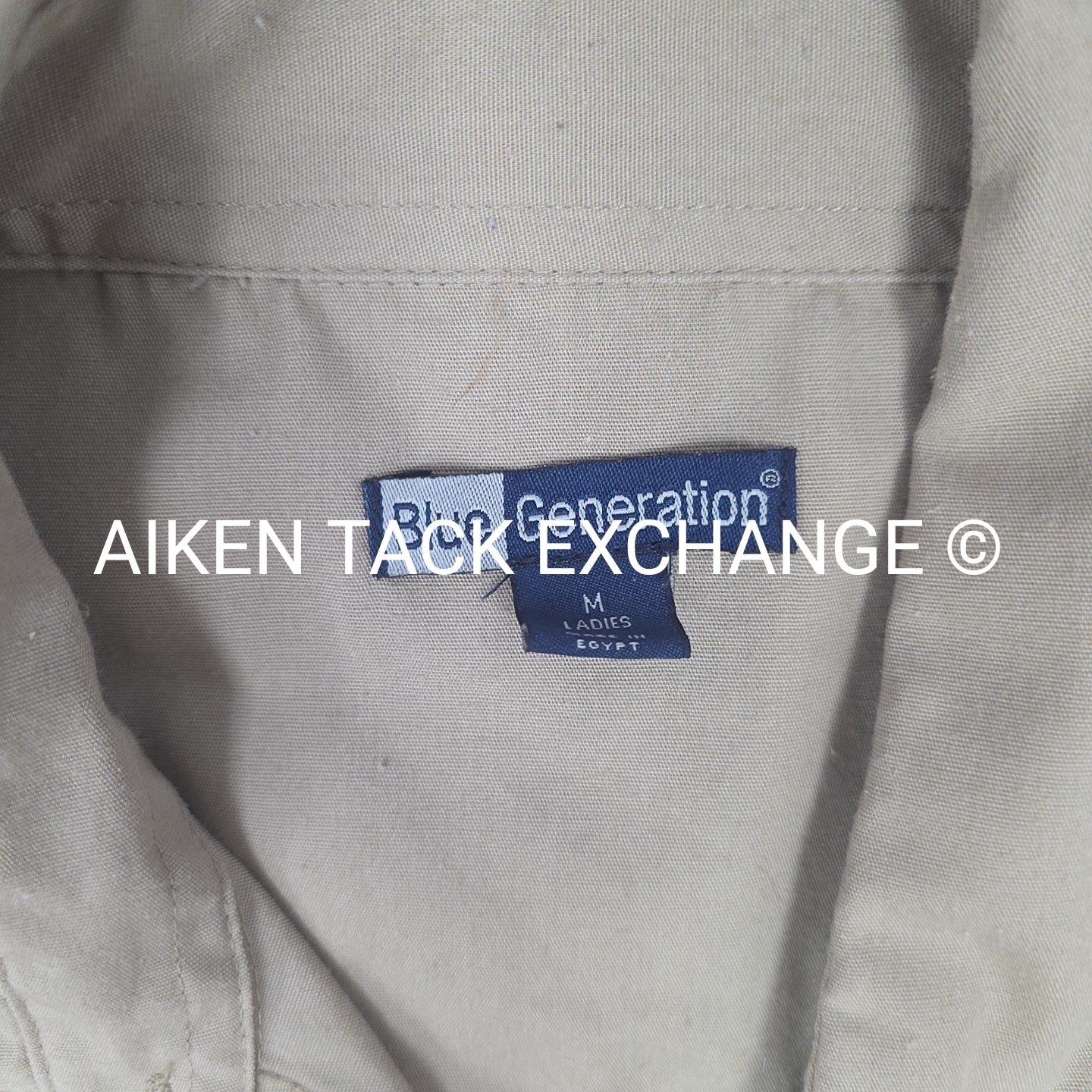 Aiken Hounds Long Sleeve Button Down Top, Size Medium