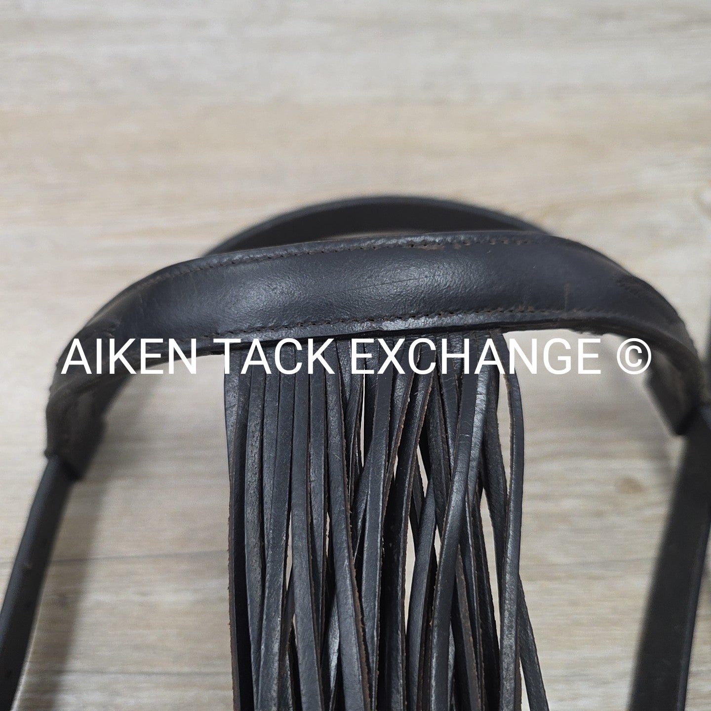 Fringe Browband Bridle with Matching Reins, Black, Size Full