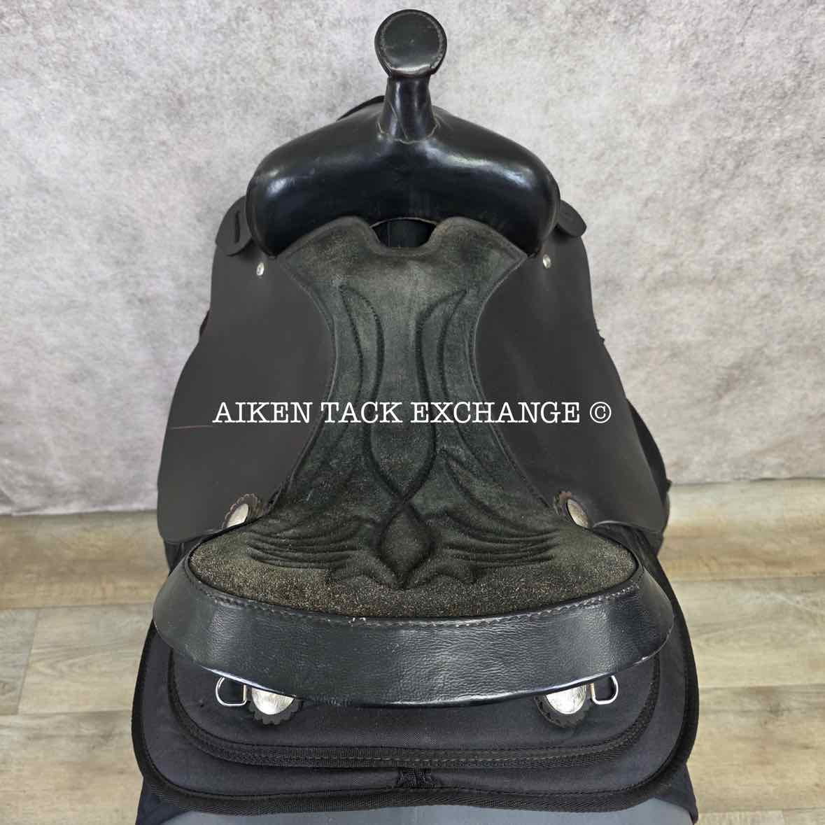 Tough 1 King Series Eclipse Western Saddle, 17" Seat, Wide Tree - Full QH Bars