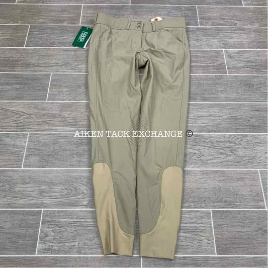 Dover Saddlery Wellesley Tec Silicone Grip Knee Patch Breeches, Size 26
