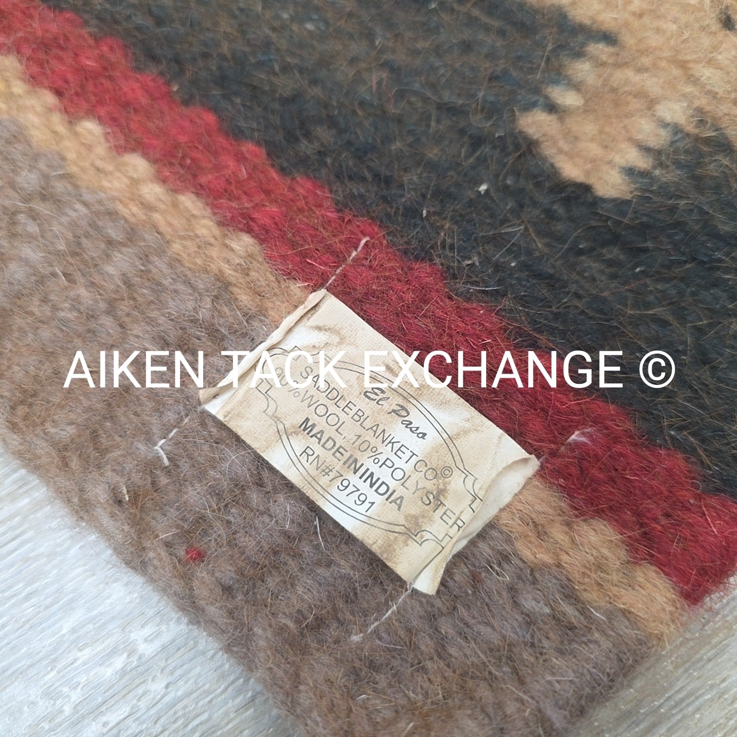 El Paso Saddle Blanket Co. Western Saddle Blanket, 36" x 34"