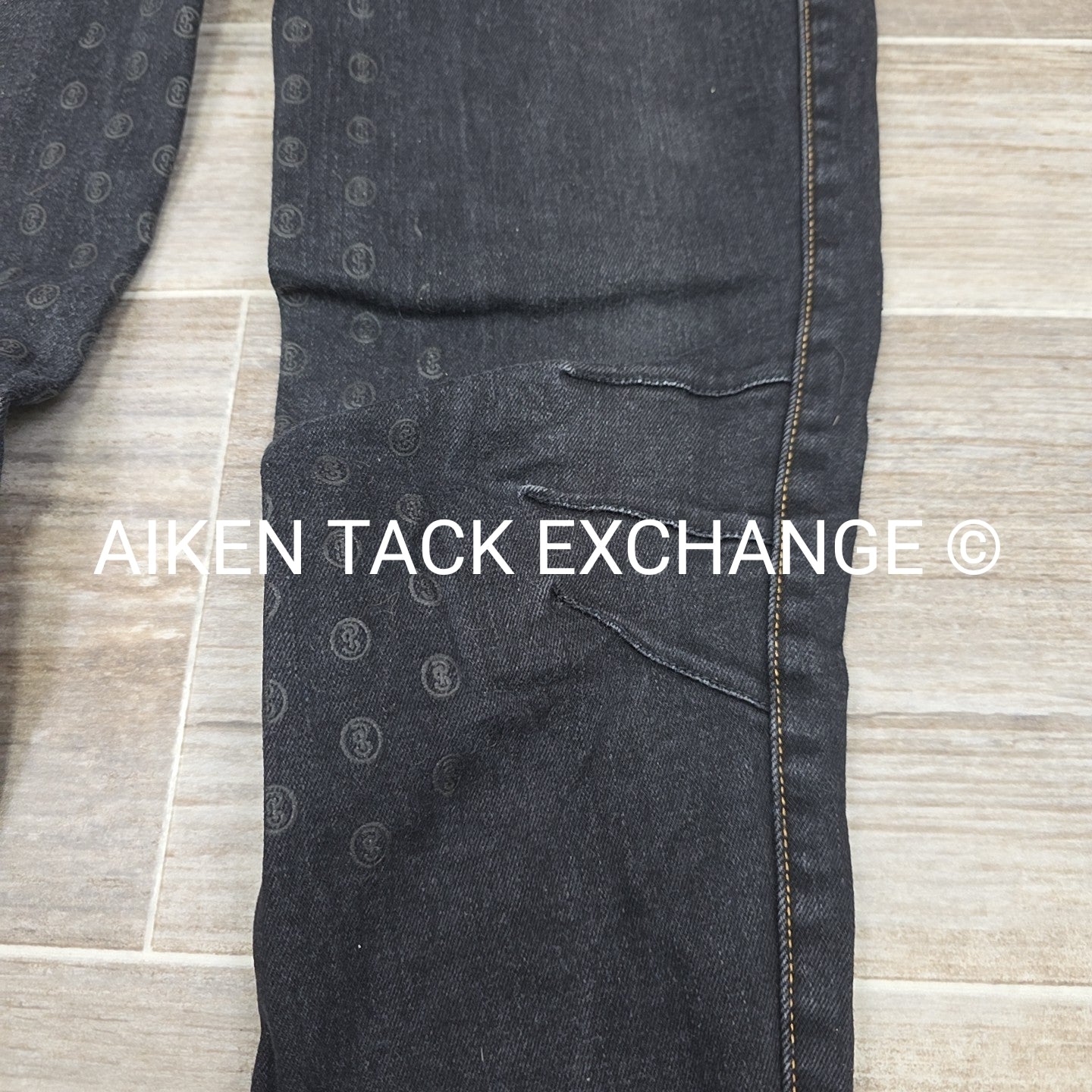 PS of Sweden Denim Silicone Grip Full Seat Breeches, Size 10 (EU 40)