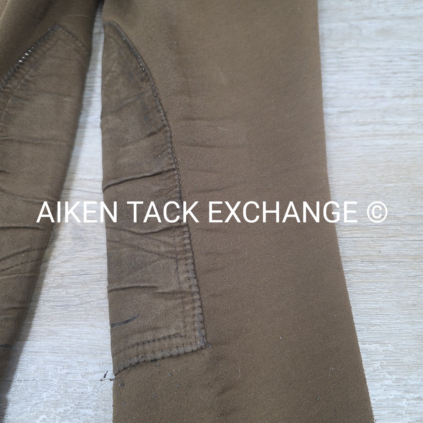TuffRider Fleece Lined Winter Knee Patch Breeches, Size 24