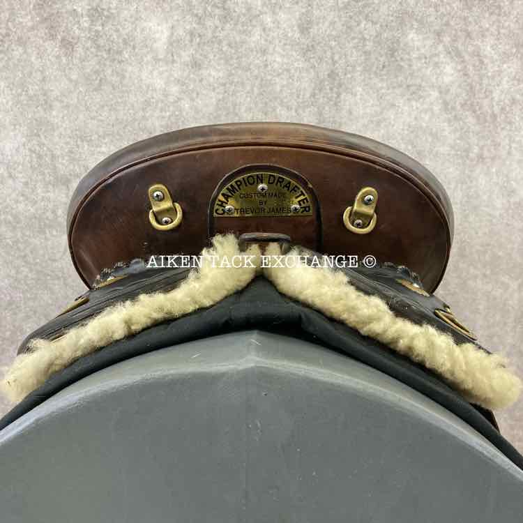 2012 Trevor James Northern Champion Drafter Australian Endurance Saddle, 16" Seat, Wide Tree - Full QH Bars