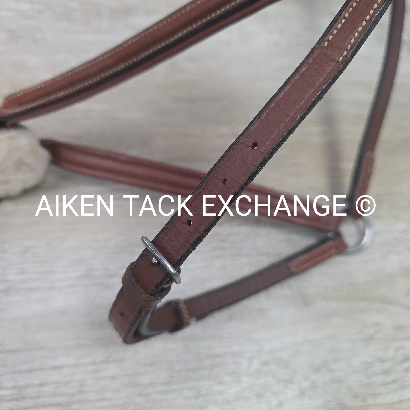 Plain Raised Figure 8 Noseband, Brown, Size Full