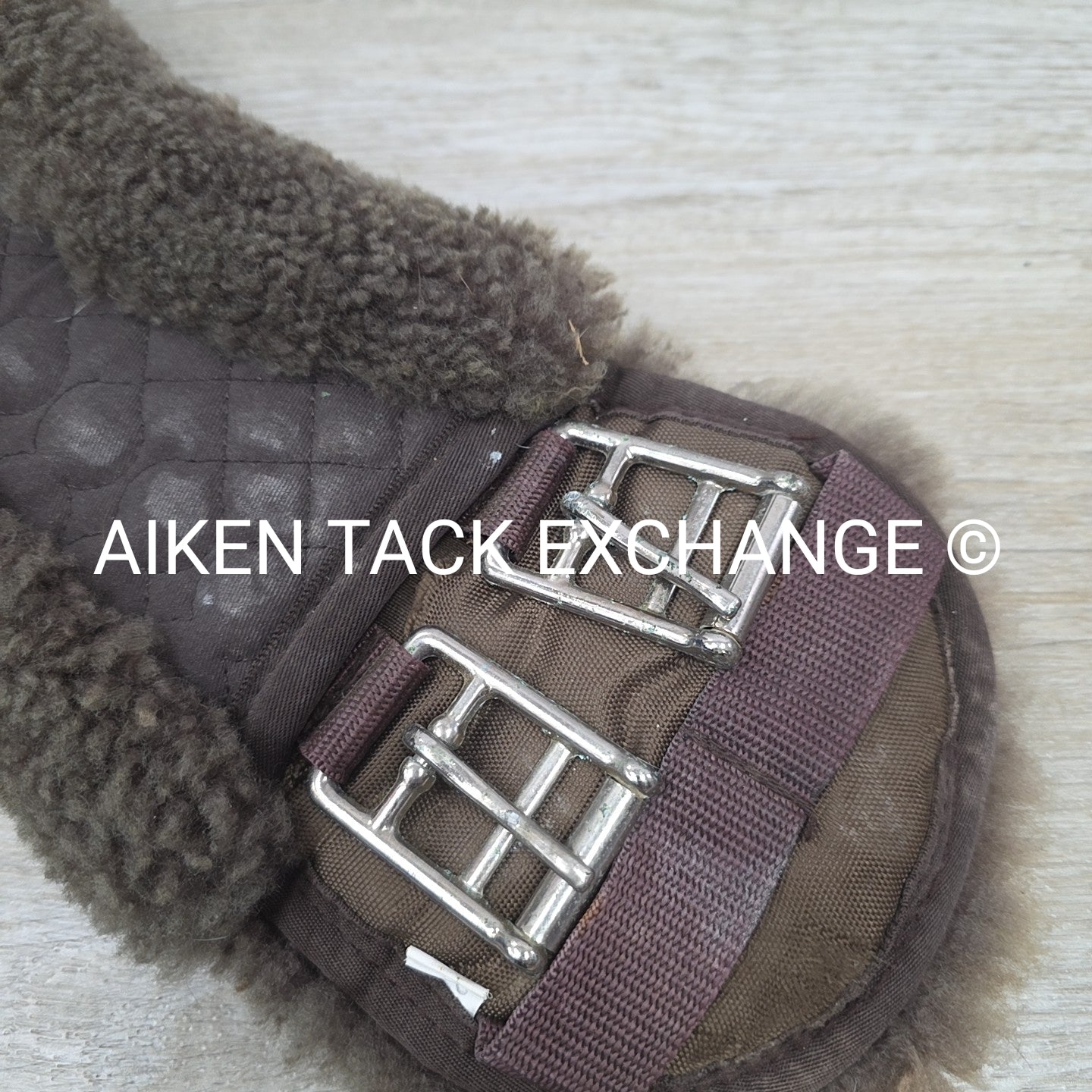 Contour Sheepskin Dressage Girth, Brown, 26"