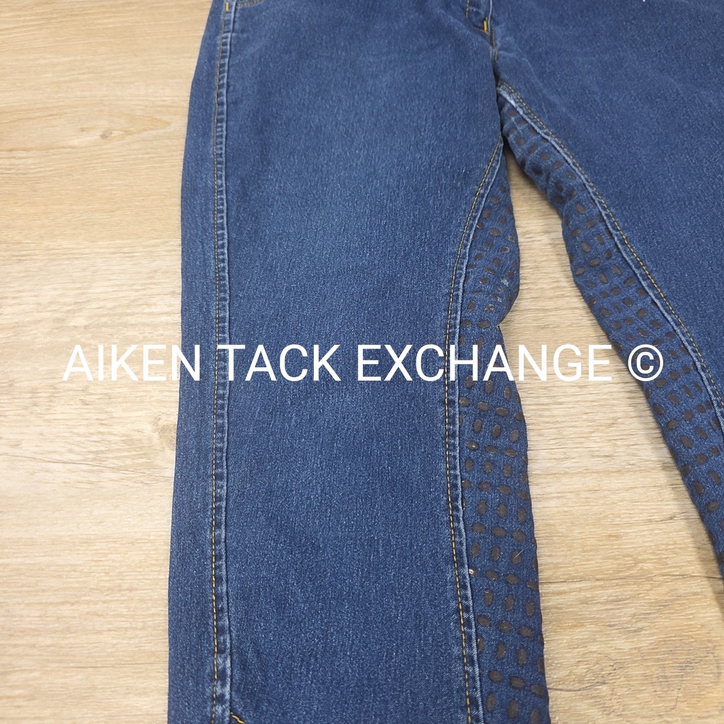 Denim Silicone Grip Full Seat Breeches, Size 30
