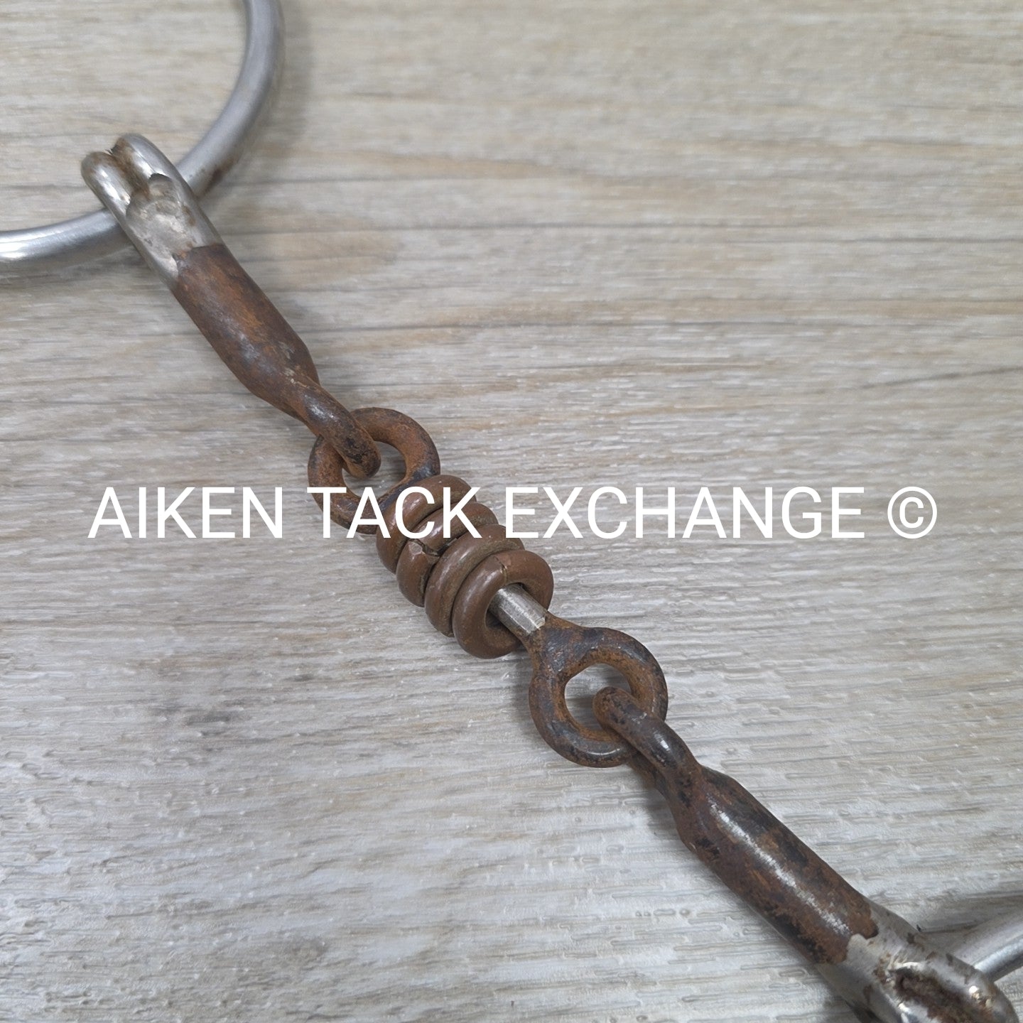 Sweet Iron Dogbone with Copper Rings Loose Ring Bit 5.25"