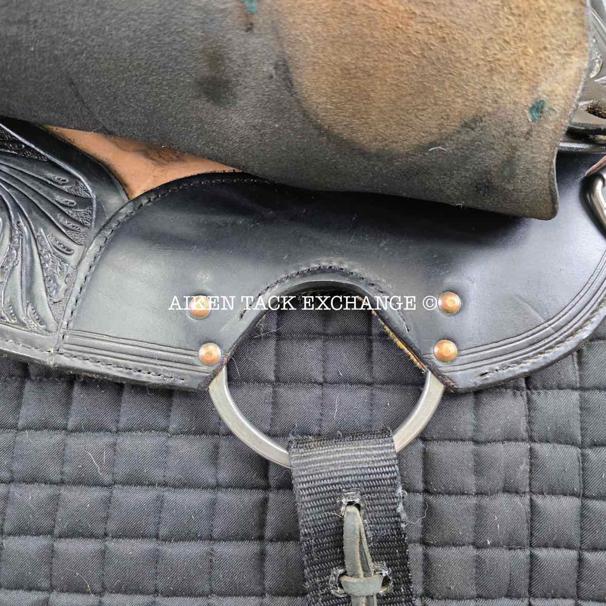 **SOLD** Big Horn 908 Extra Wide Trail Western Saddle, 16" Seat, Steele Equi-Fit Haflinger Tree