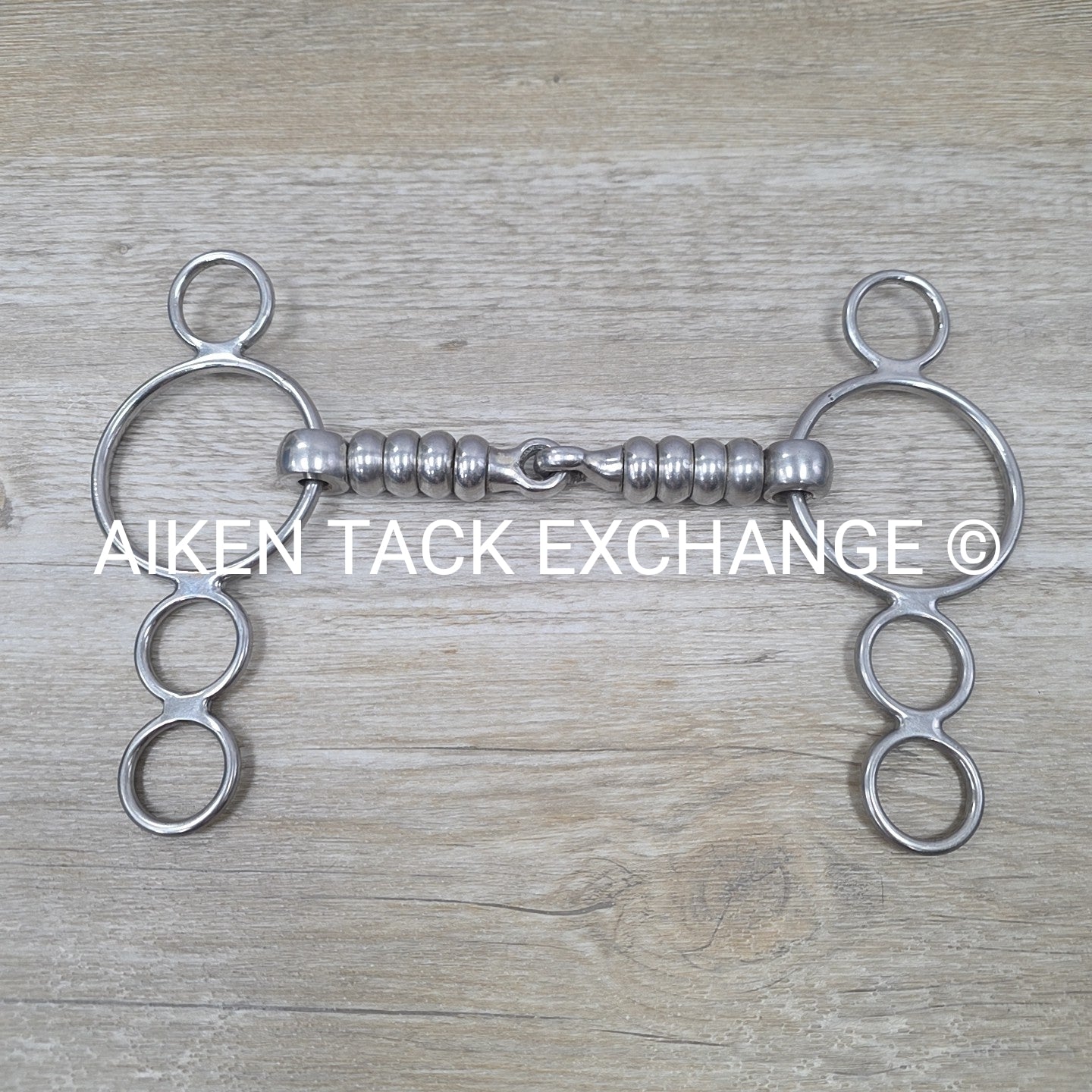 Single Joint Cherry Roller 3 Ring Gag Bit 5.5"