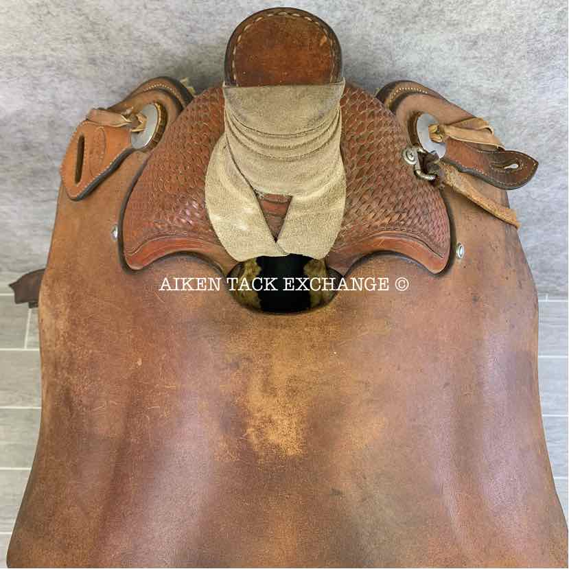 **SOLD** Marty Byrd Saddle Shop Roping Western Saddle, 16" Seat, Regular Tree - Semi QH Bars