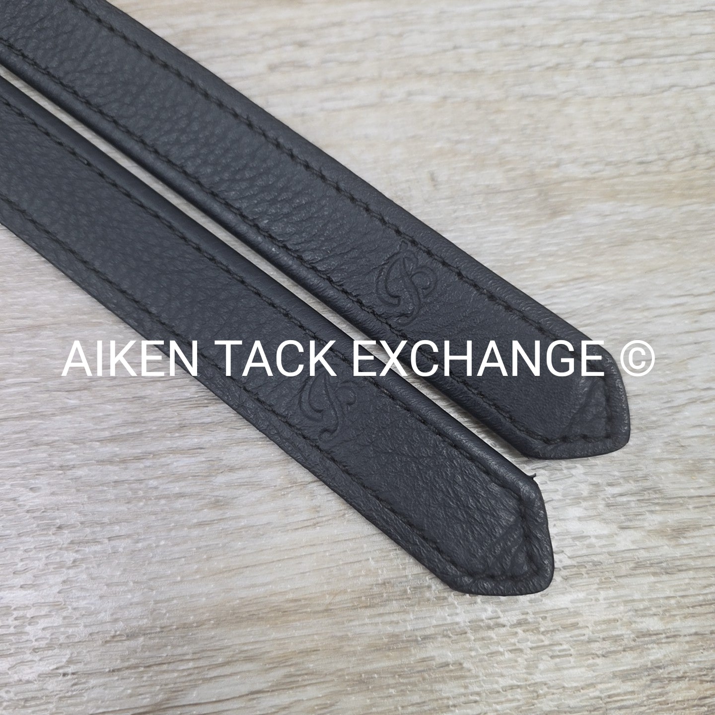 Bates Stirrup Leathers, Black, 54"