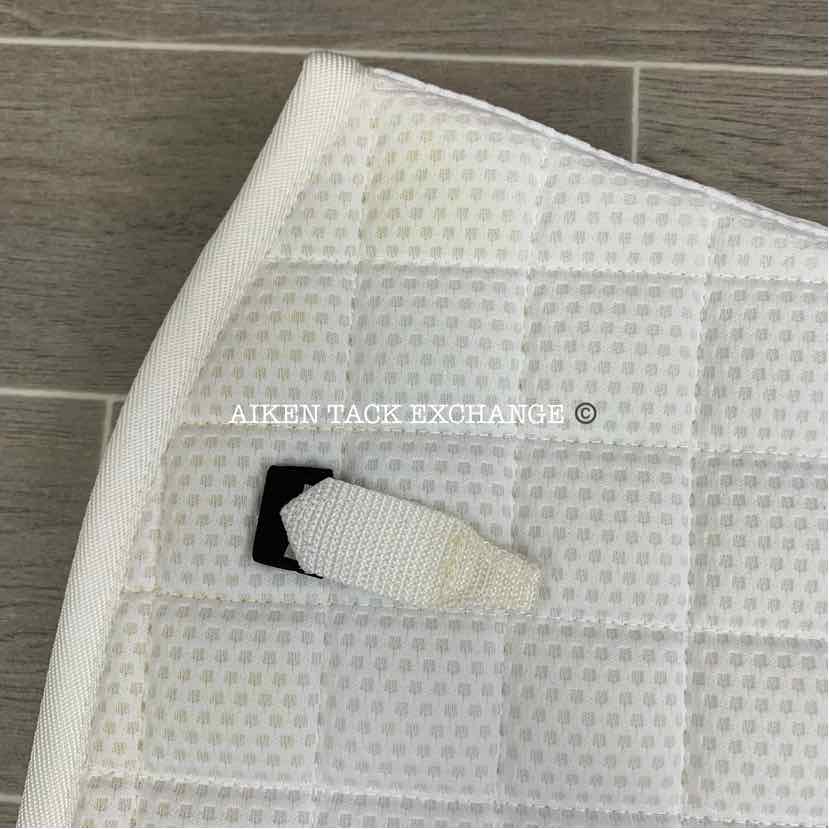 Catago FIR-Tech (Far Infrared Rays) Dressage Saddle Pad, White, Brand New