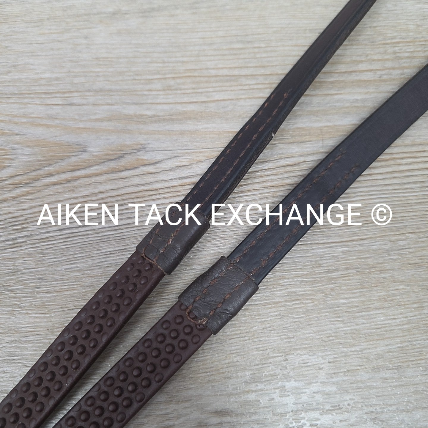 Nunn Finer Rubber Reins, Brown, 60"