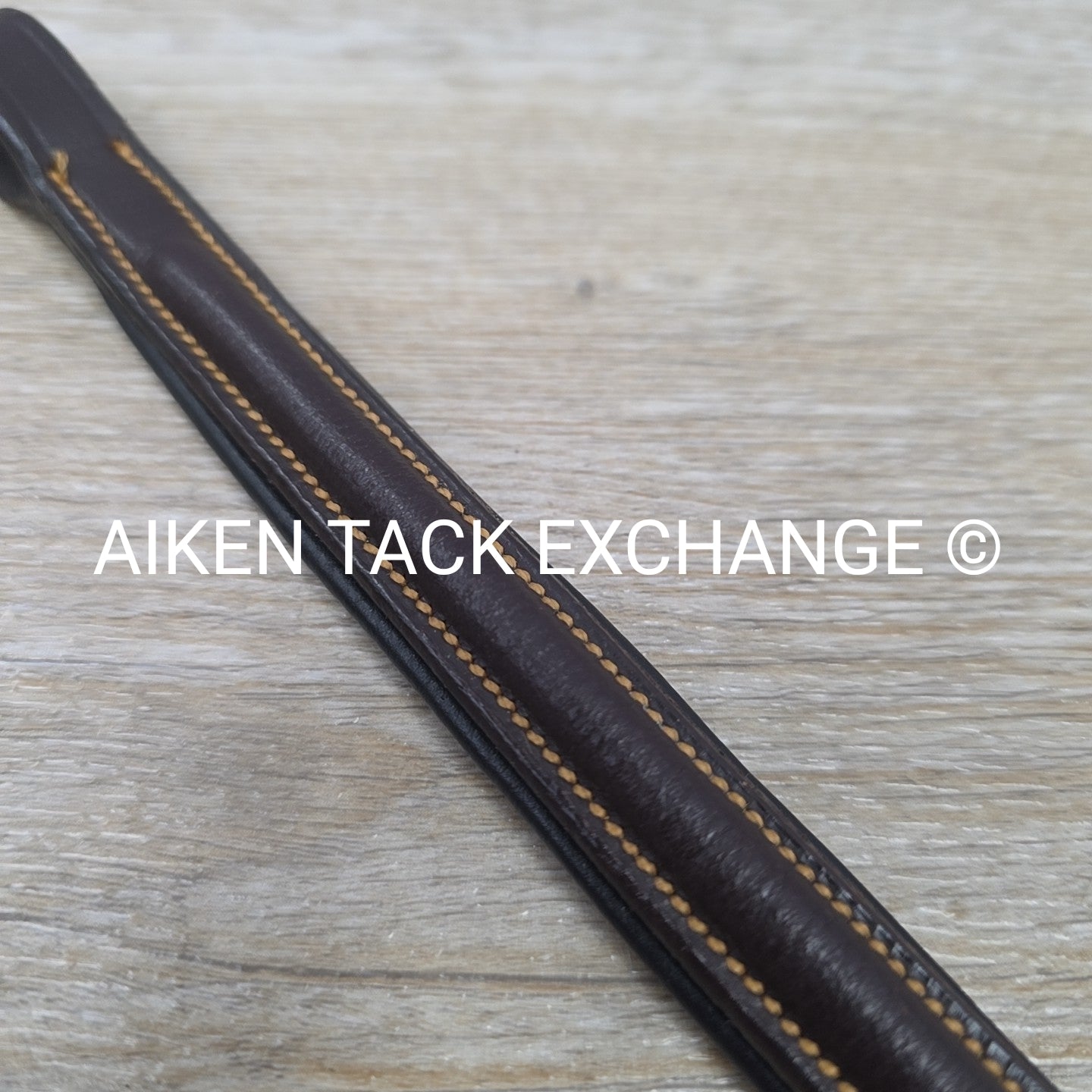 Padded Raised Browband, Brown, Size 15"