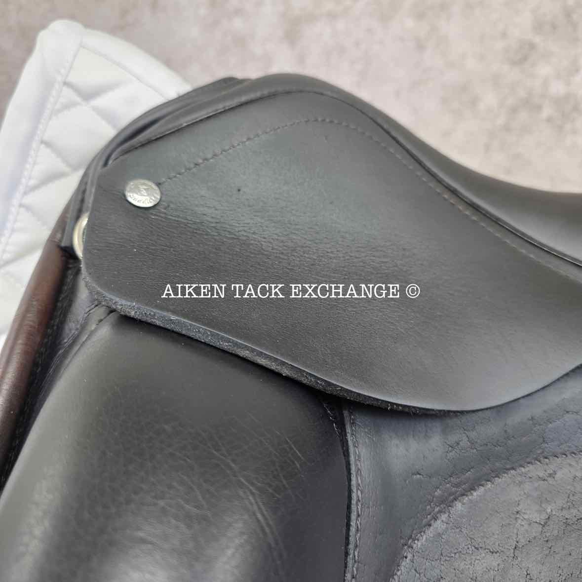 2014 Custom Saddlery Advantage Monoflap Dressage Saddle, 18" Seat, Adjustable Tree, Wool Flocked Panels