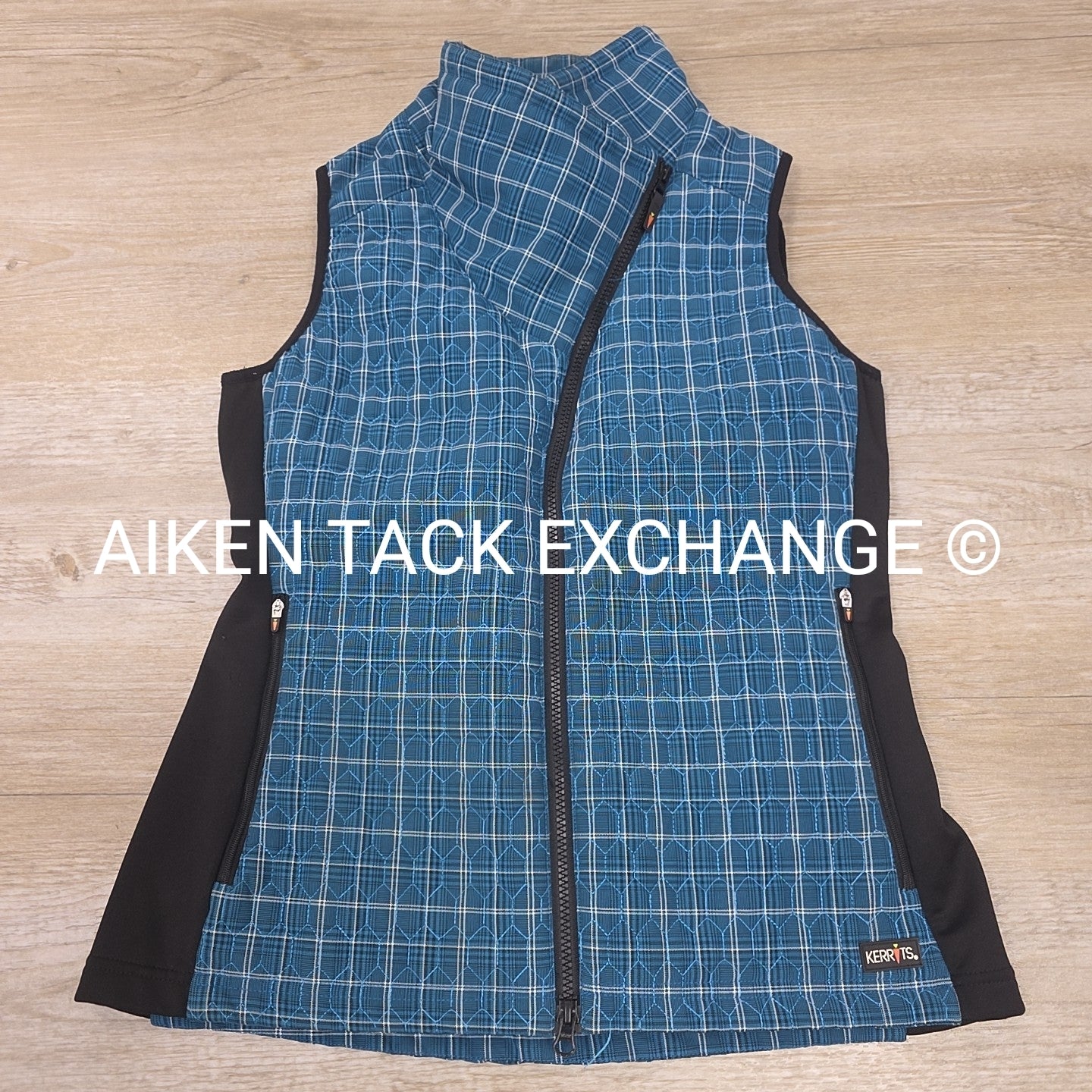 Kerrits Bit of Plaid Asymmetrical Riding Vest, Women's Medium