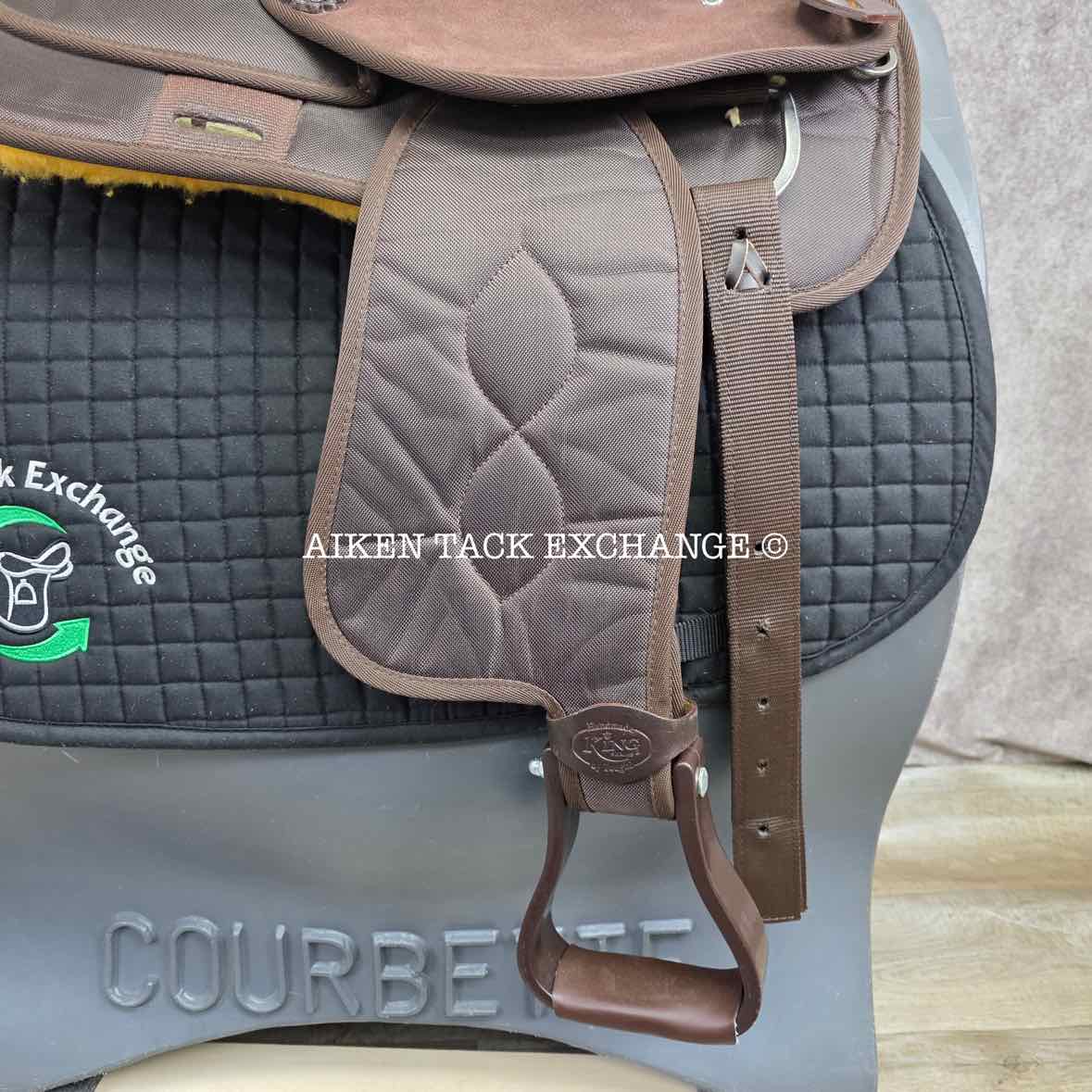 Tough 1 King Series 9215 Synthetic Western Saddle, 15" Seat, Wide Tree - Full QH Bars