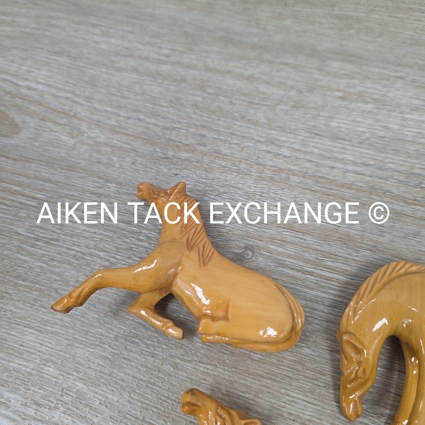 Handcarved Wooden Horses - Set of 8
